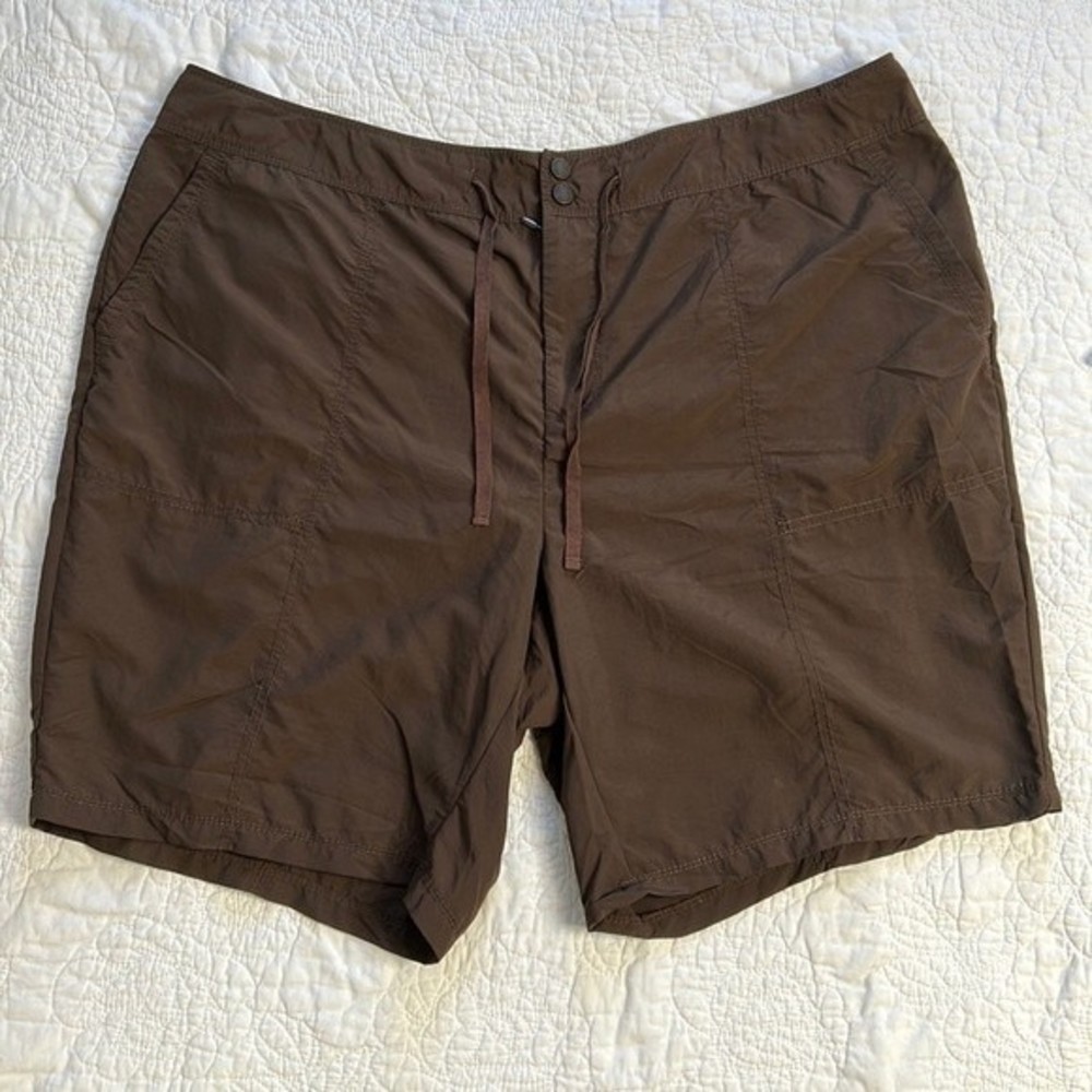 Eddie Bauer Drawstring Hiking Shorts, Brown, Size 20W